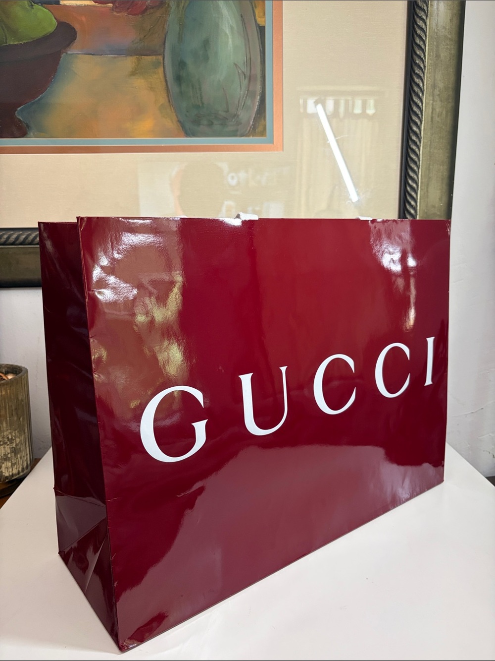 Gucci Empty Red Gift Bag
